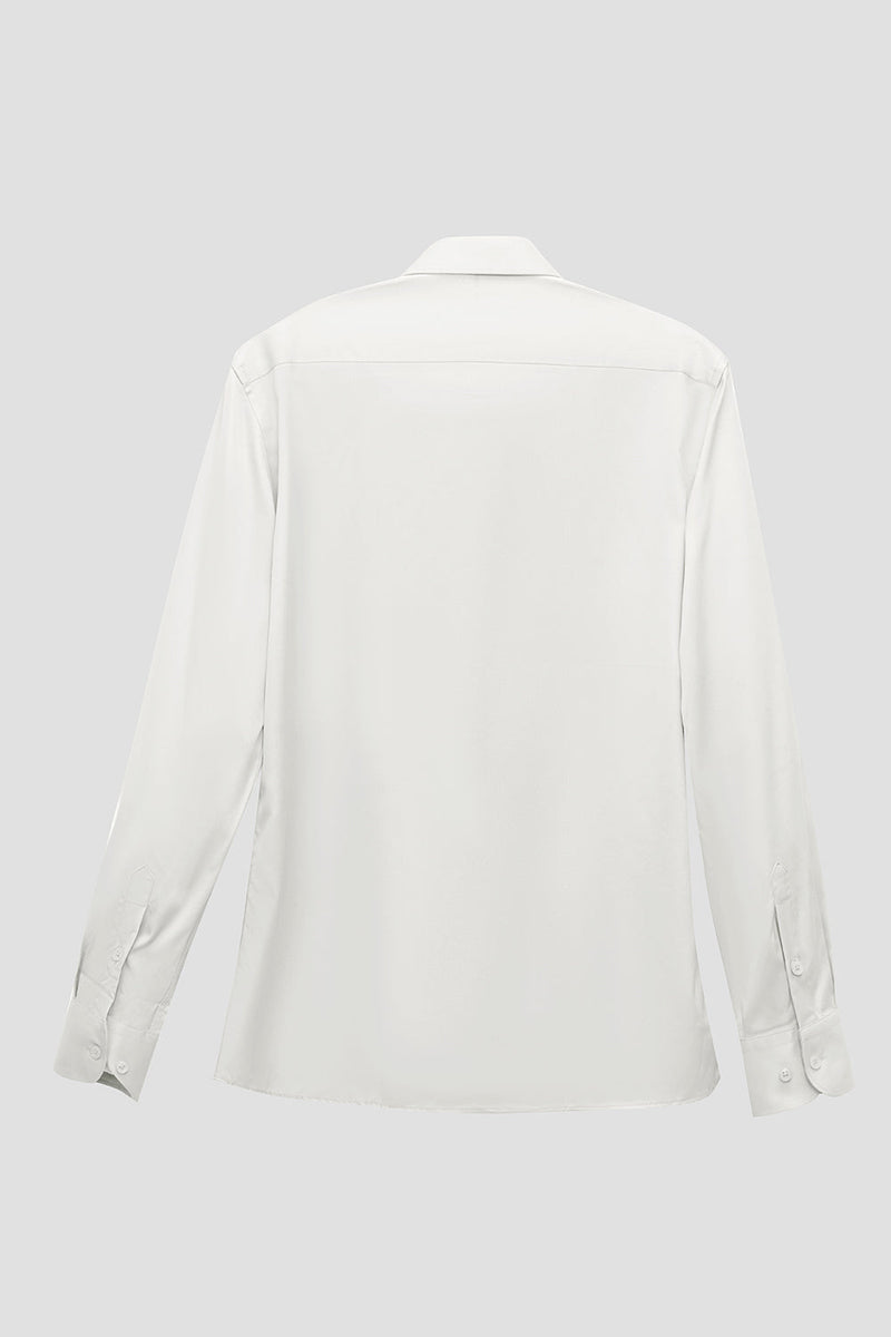 Load image into Gallery viewer, White Men's Long Sleeves Suit Shirt