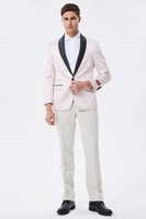 Load image into Gallery viewer, Light Pink Shawl Lapel Men's Blazer