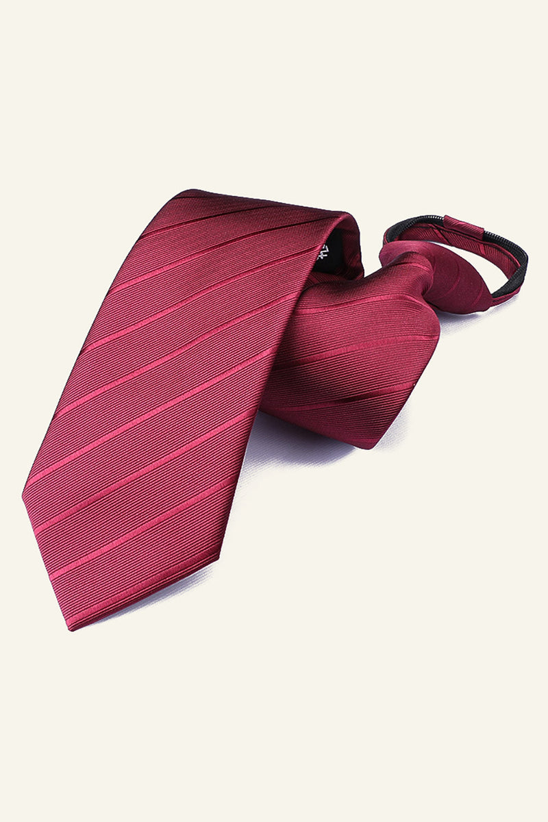 Load image into Gallery viewer, Dark Grey Striped Men's Tie For Party