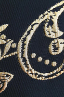 Load image into Gallery viewer, Black Golden Notched Lapel Jacquard Men's Blazer