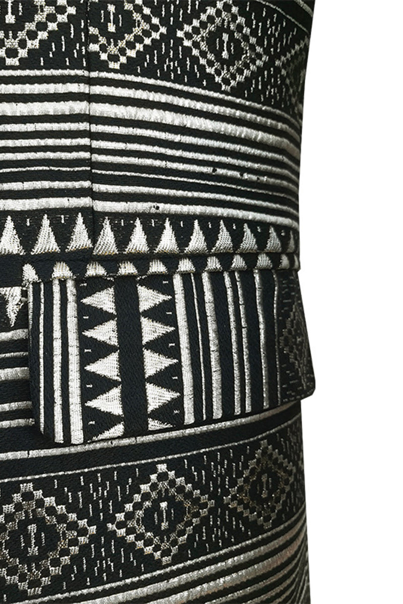 Load image into Gallery viewer, Black White Notched Lapel Men's Blazer