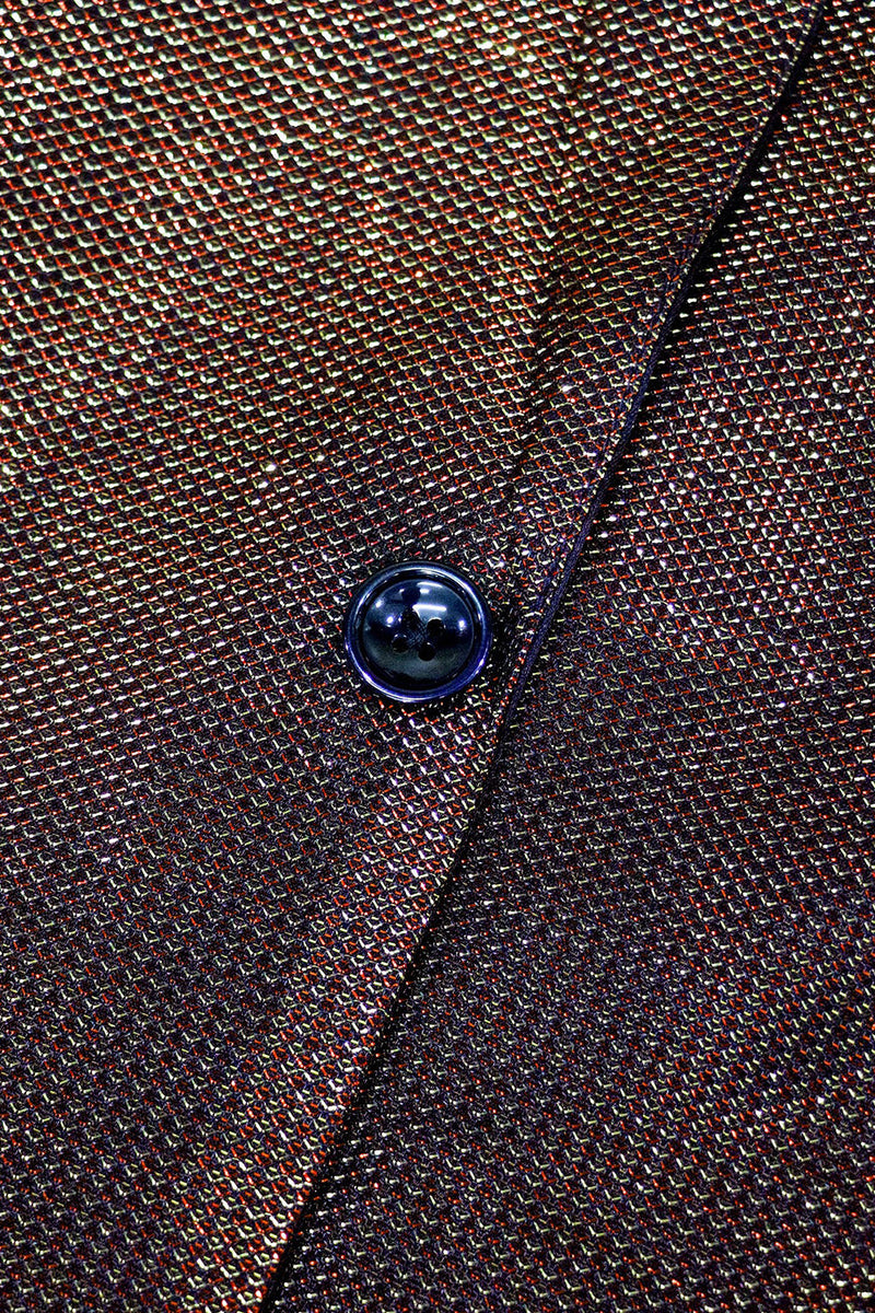 Load image into Gallery viewer, Sparkly Brown One Button Shawl Lapel Men's Blazer