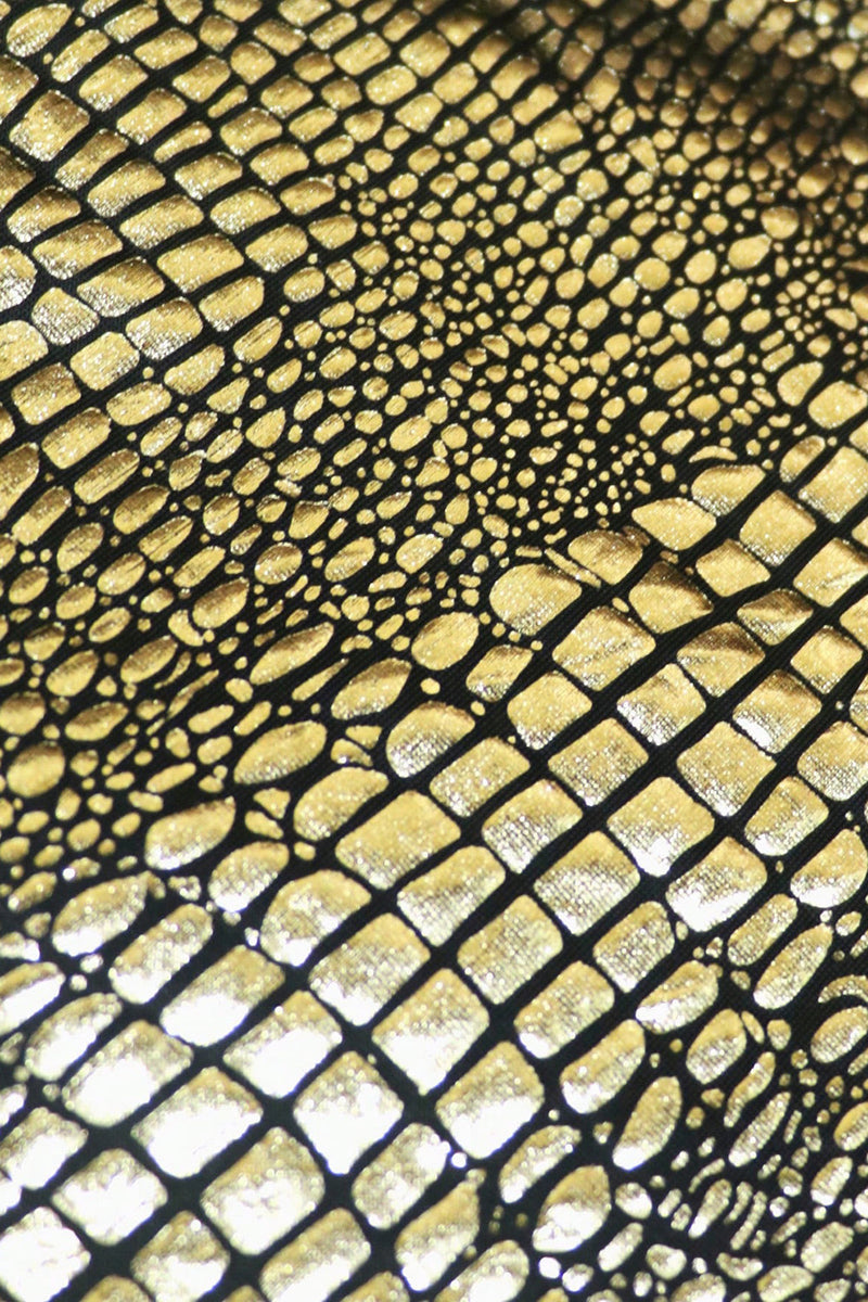 Load image into Gallery viewer, Sparkly Black Golden 2 Pieces One Button Notched Lapel Men's Prom Suit