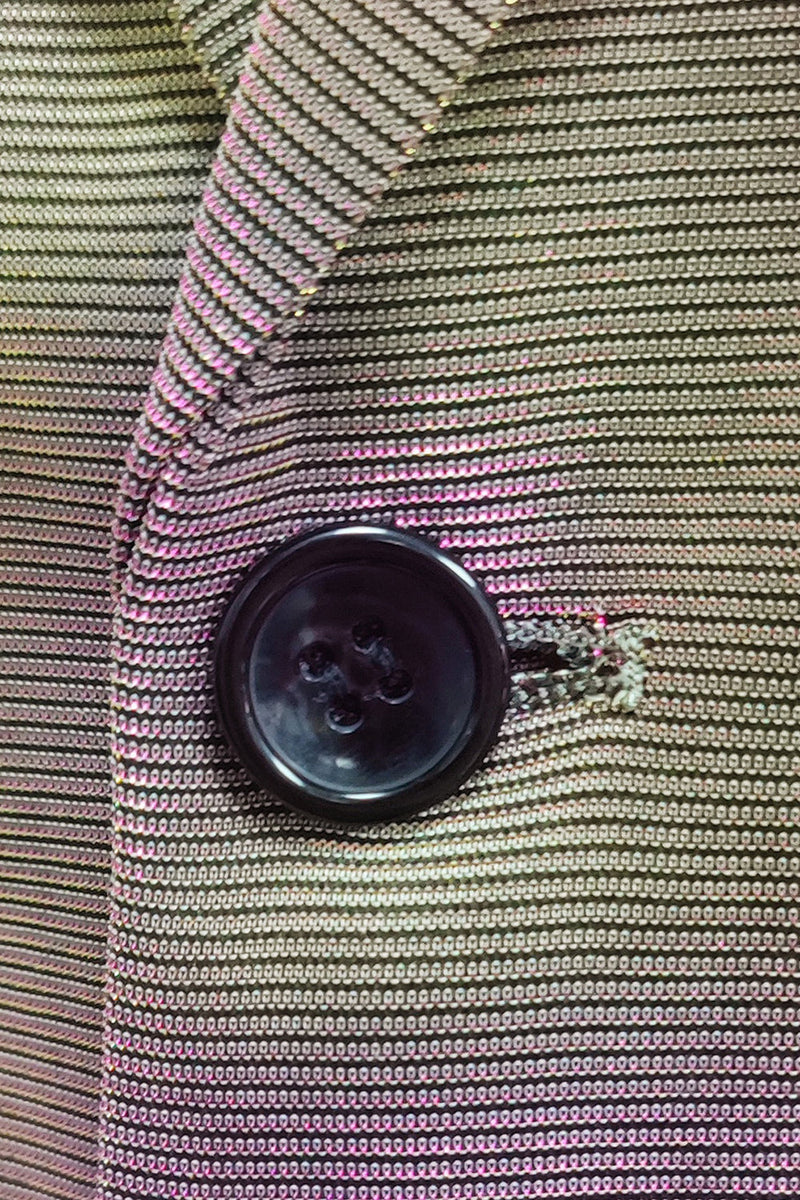 Load image into Gallery viewer, Purple Yellow Notched Lapel Men's Prom Blazer