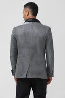 Load image into Gallery viewer, Shawl Lapel Grey Single Breasted Men's Blazer