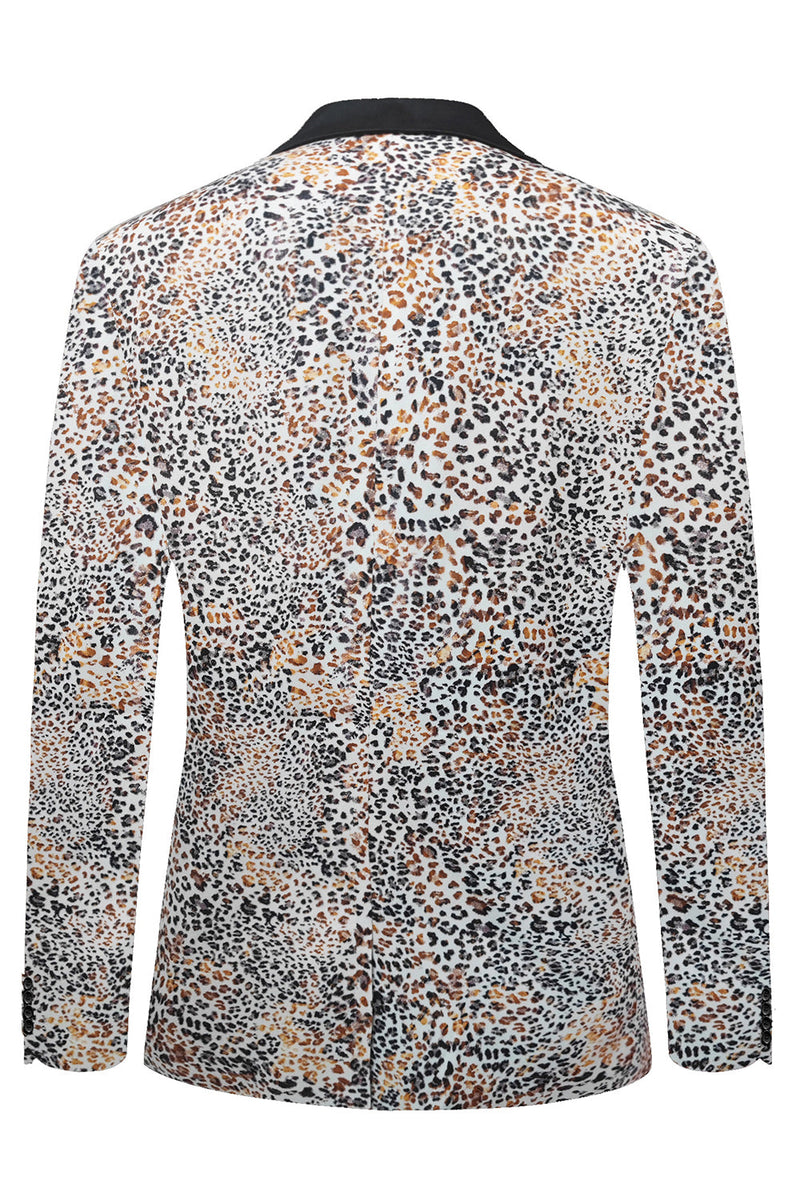 Load image into Gallery viewer, Leopard Printed Notched Lapel Men's Blazer