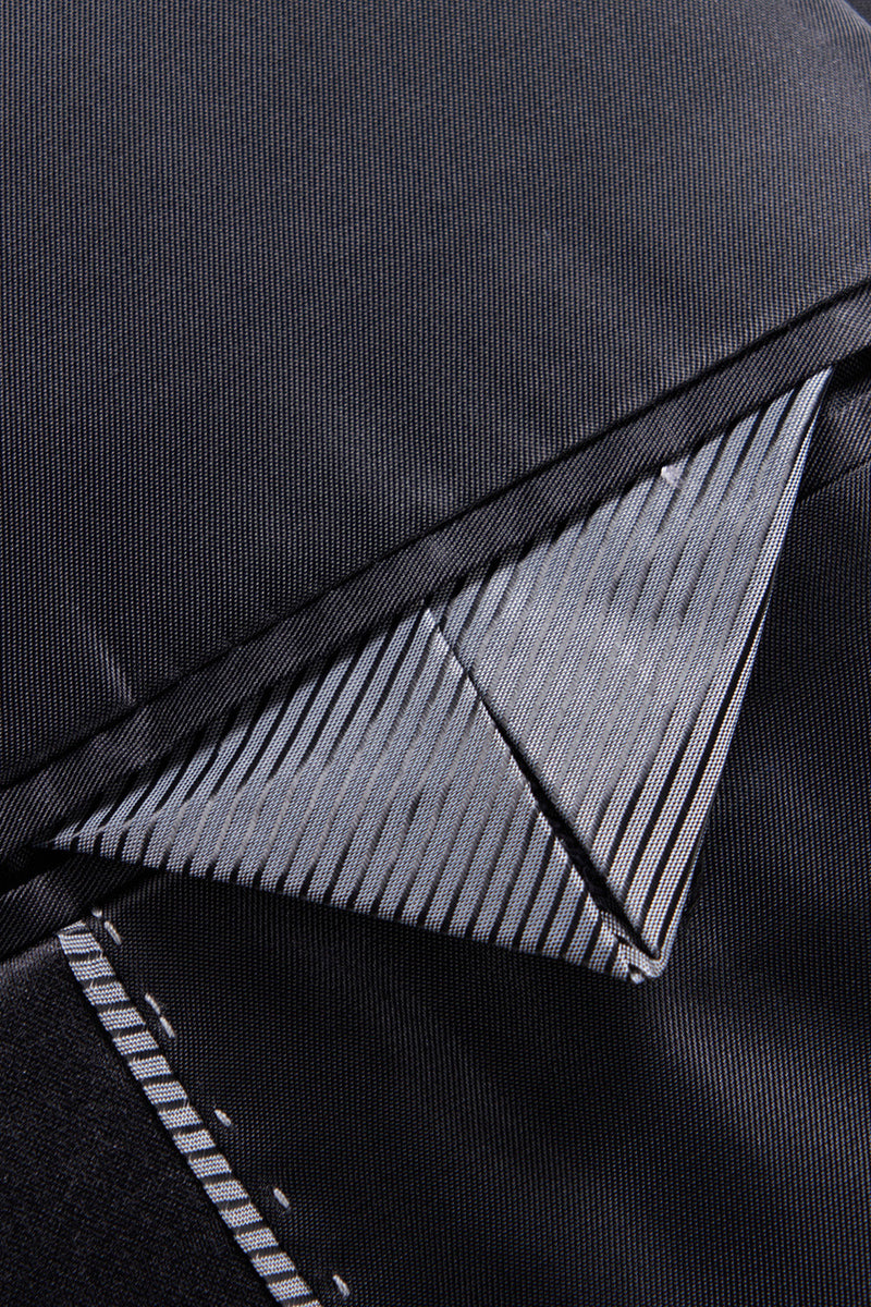 Load image into Gallery viewer, Navy Print Men's Formal Blazer