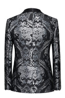 Load image into Gallery viewer, Black Single-breasted Men's Prom Blazer