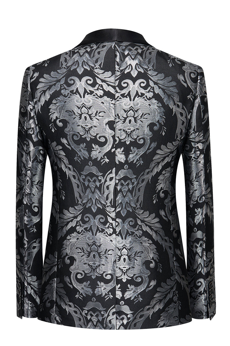 Load image into Gallery viewer, Black Single-breasted Men's Prom Blazer