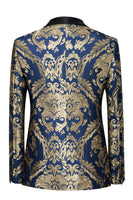 Load image into Gallery viewer, Dark Green Men's Prom Blazer with Embroidery