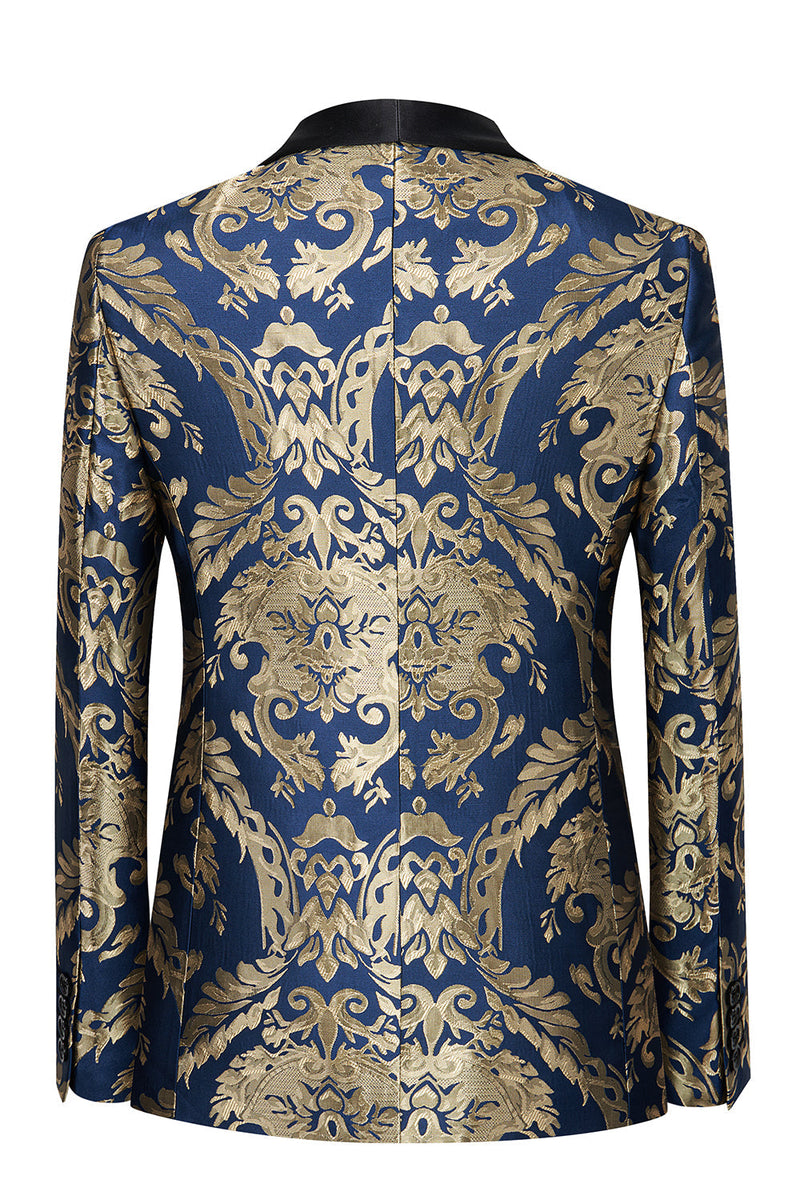 Load image into Gallery viewer, Dark Green Men's Prom Blazer with Embroidery