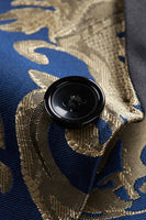 Load image into Gallery viewer, Dark Green Men's Prom Blazer with Embroidery