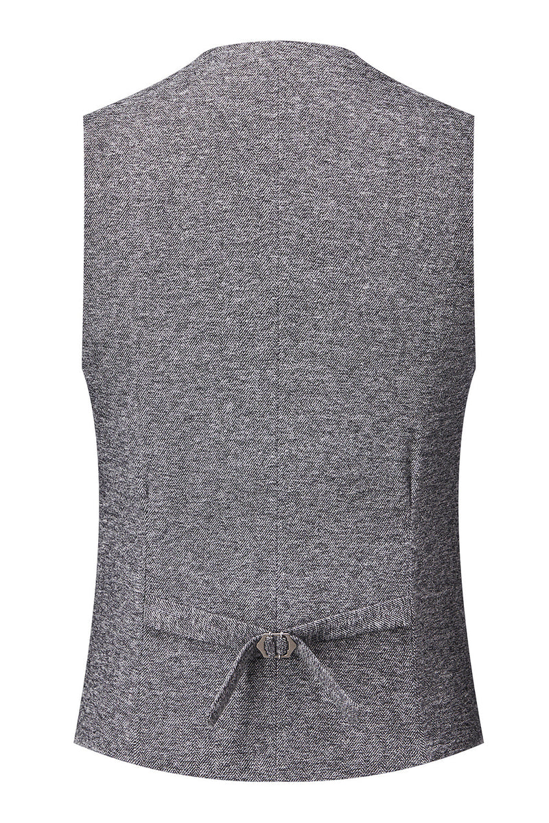 Load image into Gallery viewer, Grey Double Breasted 3 Pieces Men's Suit