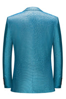 Load image into Gallery viewer, Sparkly Royal Blue Single Breasted 2 Piece Men's Prom Suit