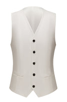 Load image into Gallery viewer, White Shawl Lapel 3 Pieces Men's Suits