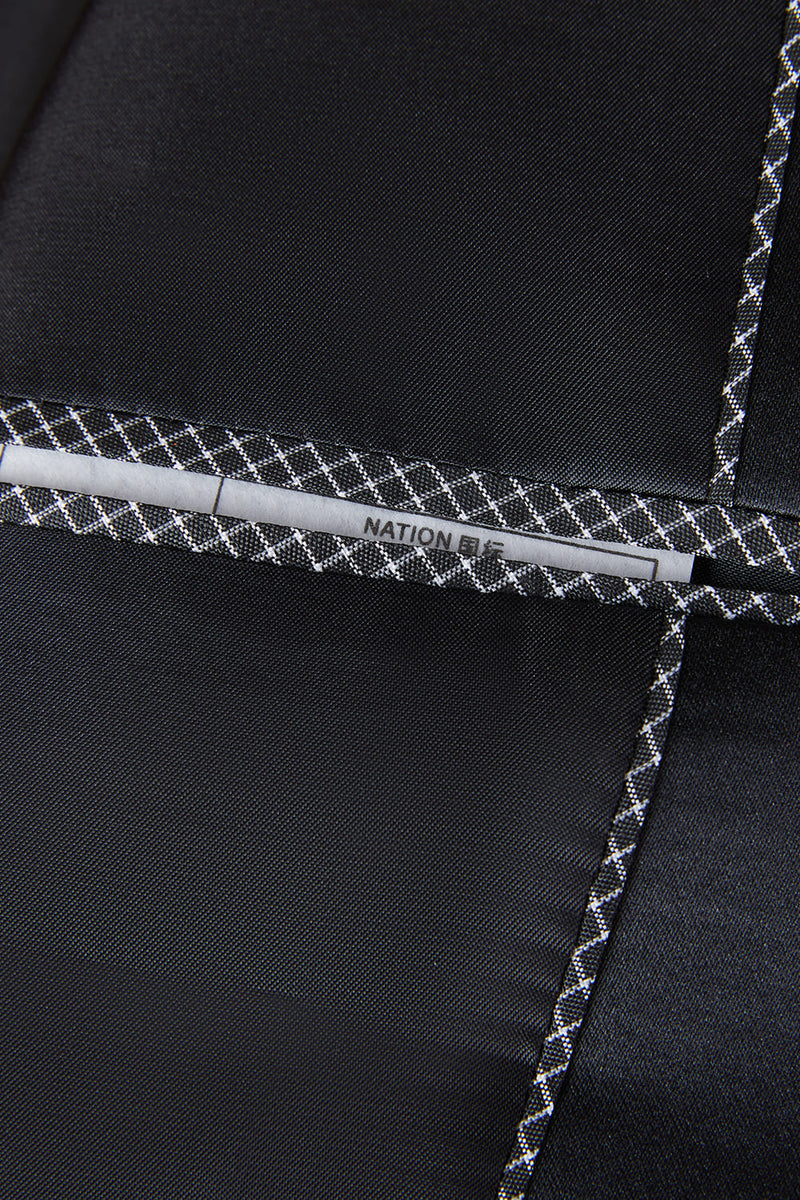 Load image into Gallery viewer, Dark Blue Jacquard 2 Pieces Shawl Lapel Men's Suits