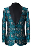 Load image into Gallery viewer, Peacock Green Shawl Lapel 2 Pieces Men's Suits
