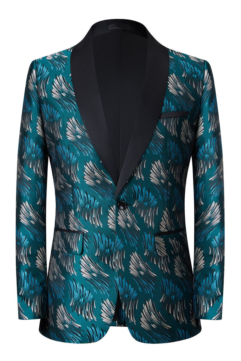 Load image into Gallery viewer, Peacock Green Shawl Lapel 2 Pieces Men's Suits