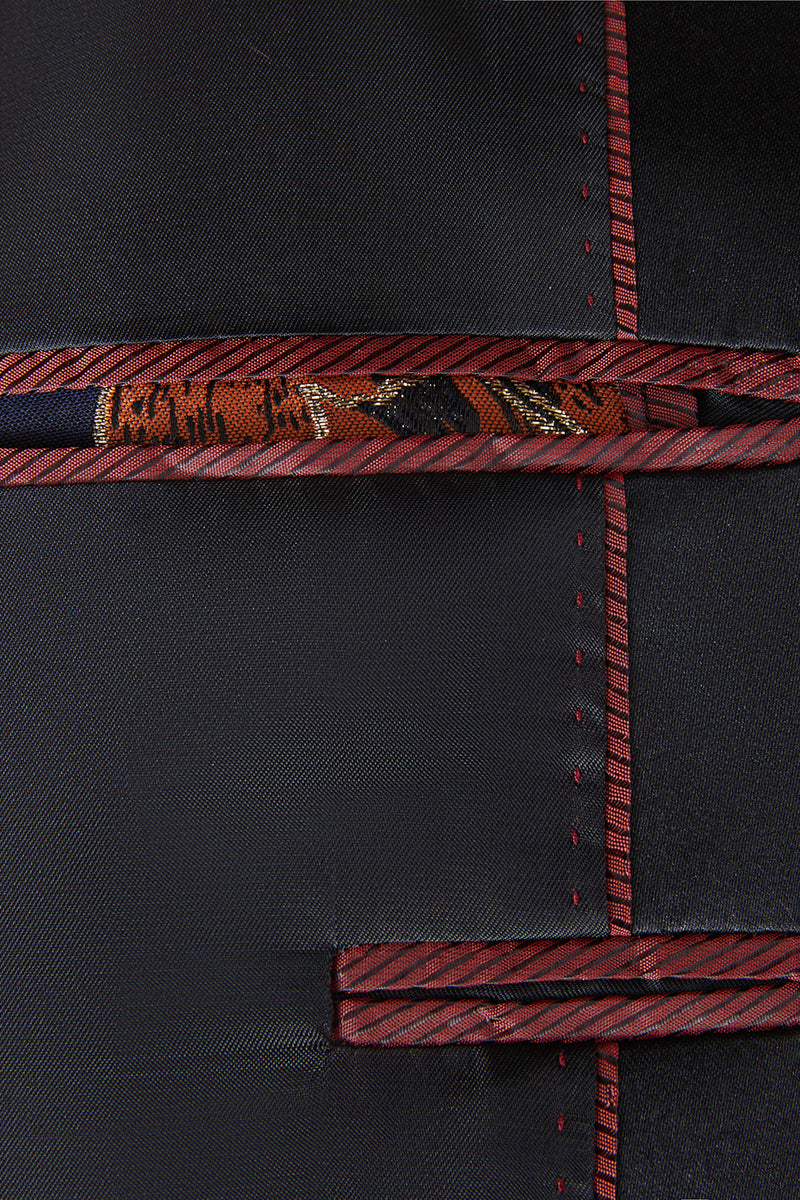 Load image into Gallery viewer, Brown Jacquard Shawl Lapel Men's 2 Pieces Suits