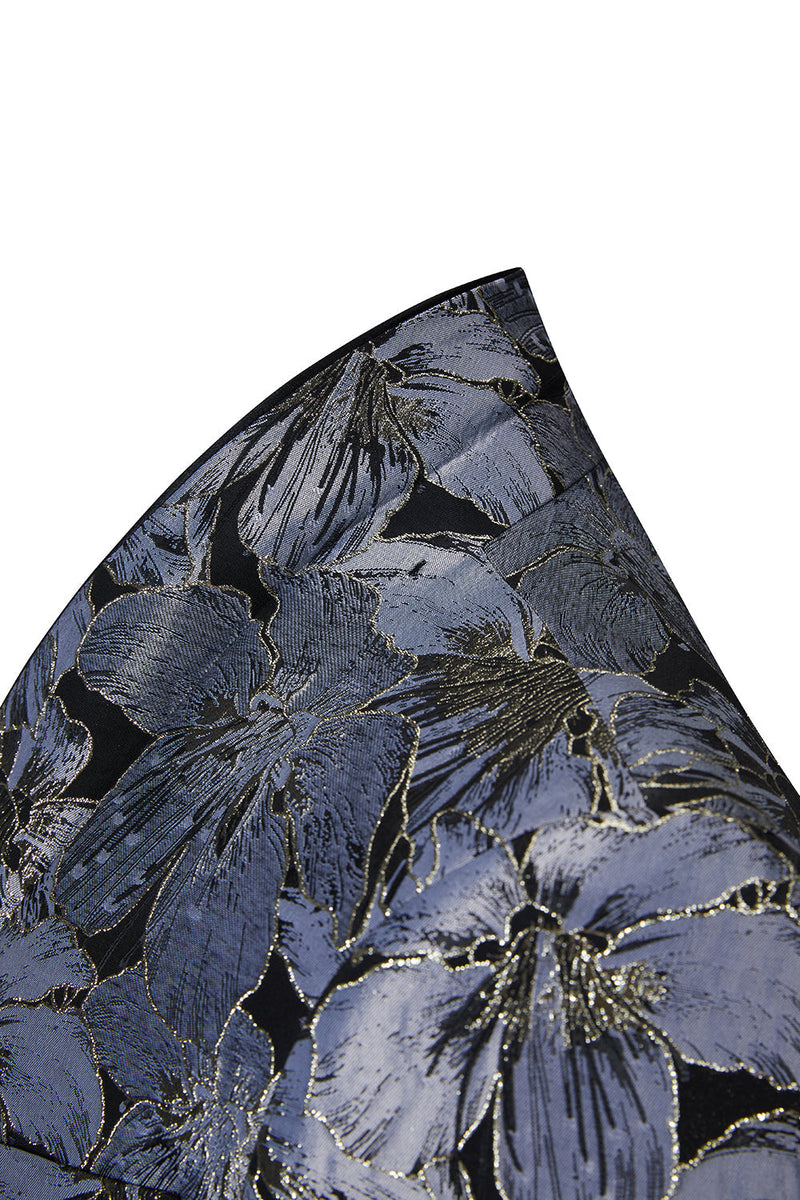 Load image into Gallery viewer, Grey Jacquard Shawl Lapel Men's 2 Pieces Suits