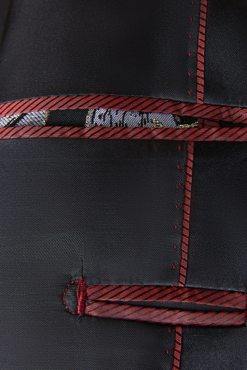 Load image into Gallery viewer, Grey Jacquard Shawl Lapel Men's 2 Pieces Suits