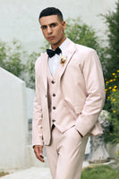 Load image into Gallery viewer, Ivory Peak Lapel 3 Pieces One Button Men's Prom Suits