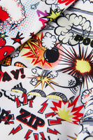 Load image into Gallery viewer, Notched Lapel White 2 Pieces Graffiti Print Men's Prom Suits