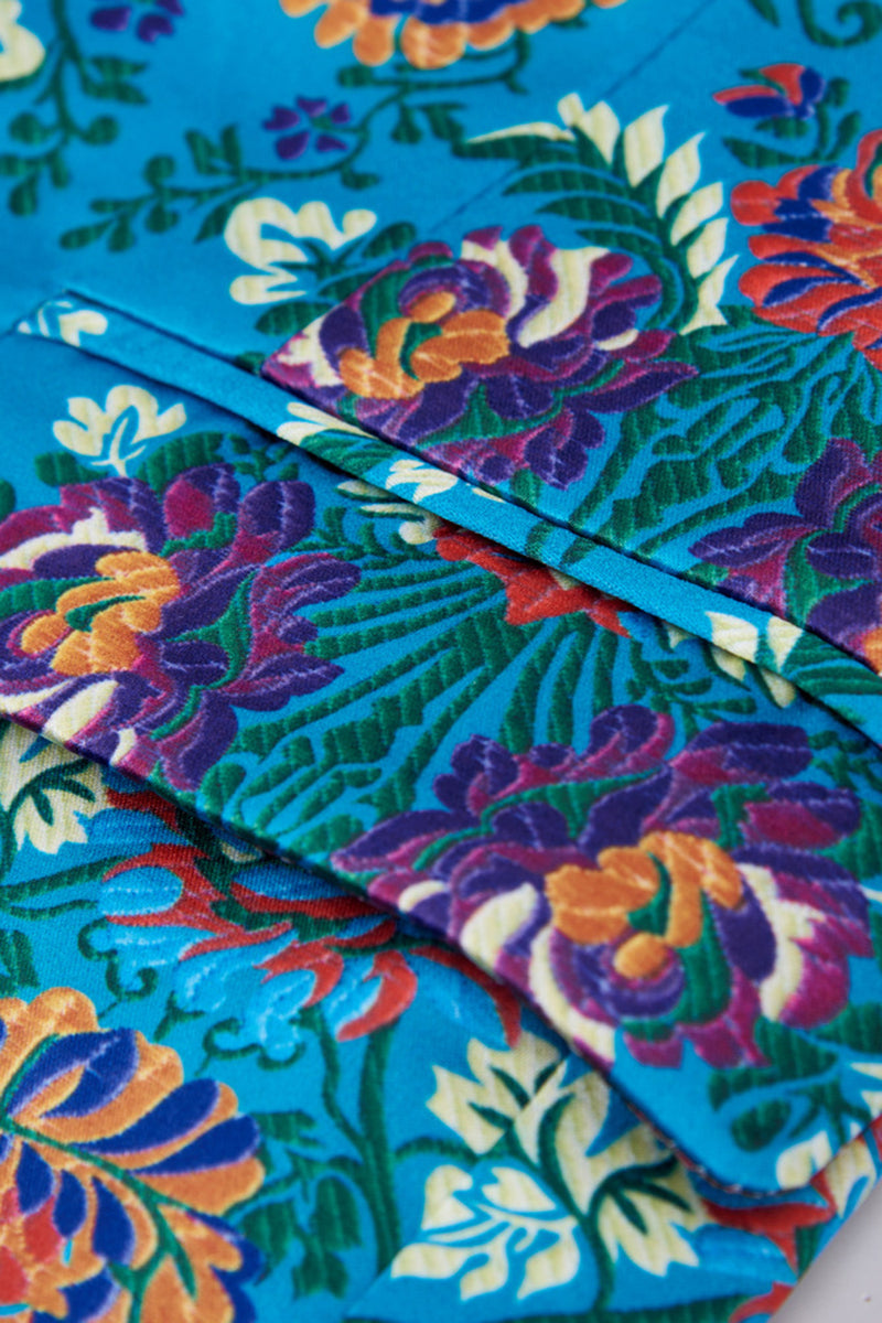 Load image into Gallery viewer, Notched Lapel Blue 2 Pieces Print Men's Prom Suits