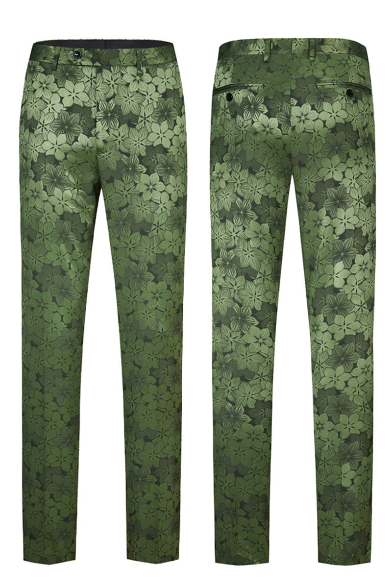 Load image into Gallery viewer, Army Green Peak Lapel 2 Pieces Men's Prom Suits