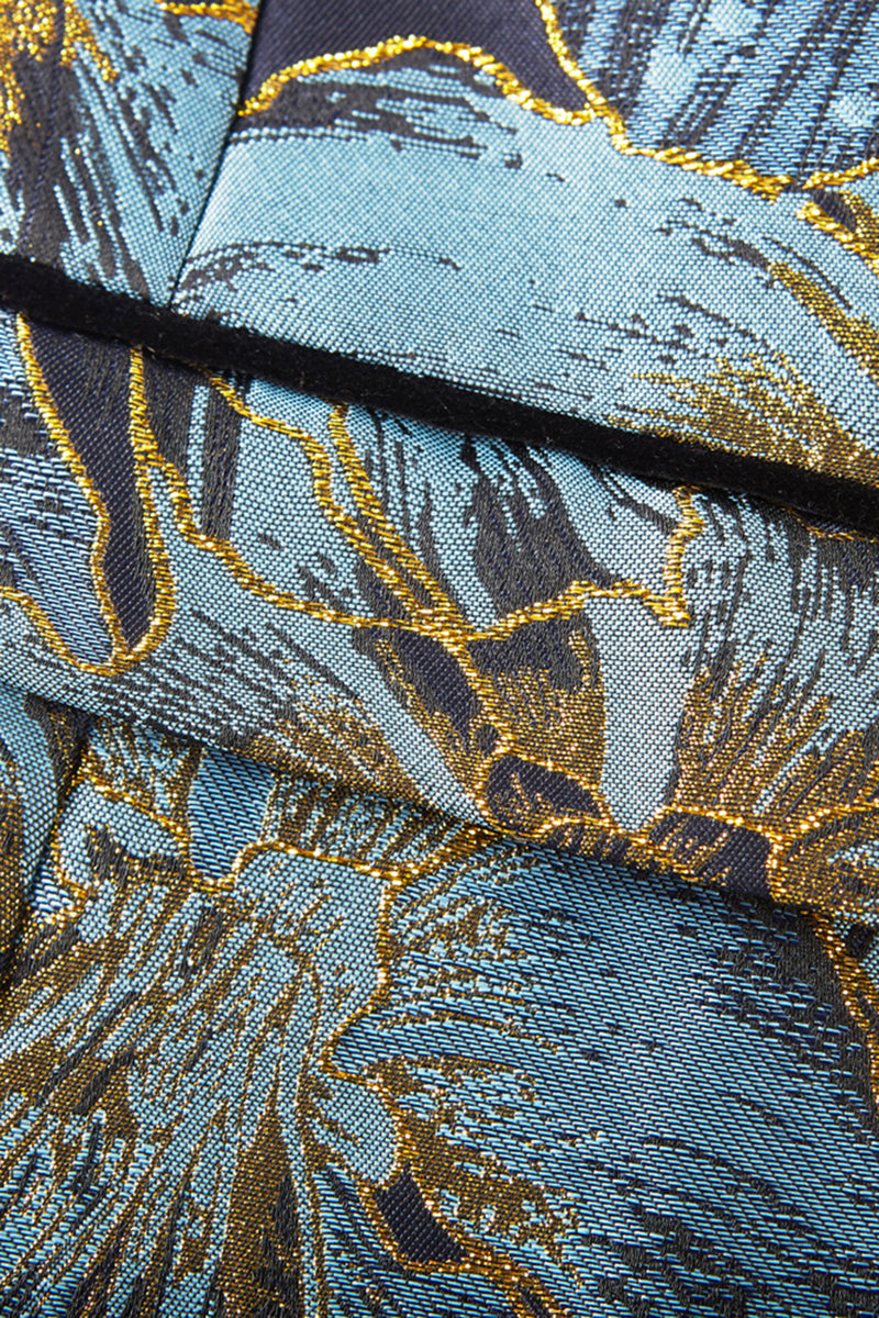 Load image into Gallery viewer, Grey Blue 2 Piece Shawl Lapel One Button Men's Suits