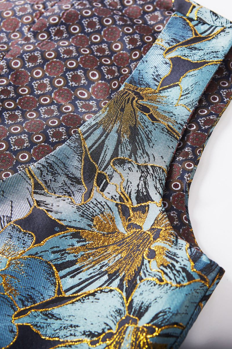 Load image into Gallery viewer, Grey Blue 2 Piece Shawl Lapel One Button Men's Suits