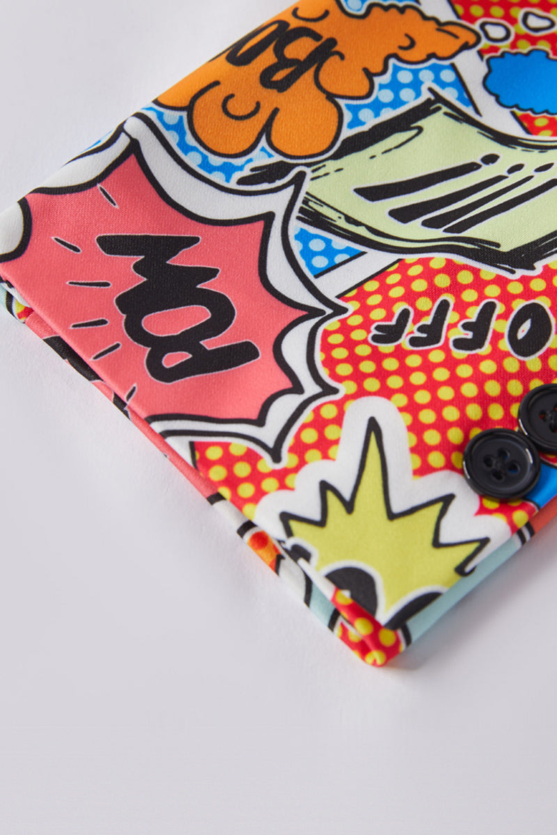 Load image into Gallery viewer, Orange Notch Lapel One Button Men's Blazer