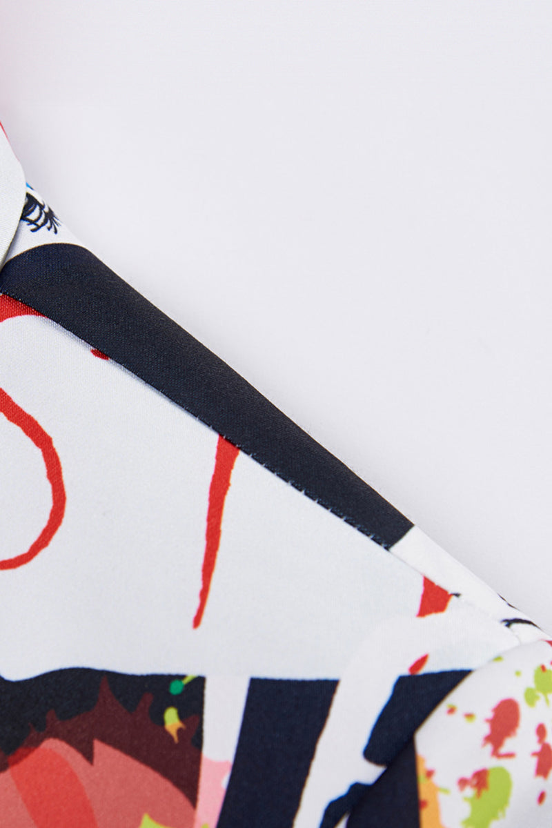 Load image into Gallery viewer, Notch Lapel White 2 Piece One Button Men's Suits