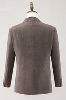Load image into Gallery viewer, Brown Notched Lapel 3 Piece Single Breasted Men's Prom Suits