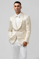 Load image into Gallery viewer, Ivory Shawl Lapel One Button Men's Blazer