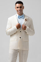 Load image into Gallery viewer, Notch Lapel Ivory Single Breasted 2 Pieces Men's Prom Suits