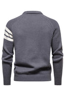 Load image into Gallery viewer, Grey Men's Round Neck Slim Fit Pullover Sweater