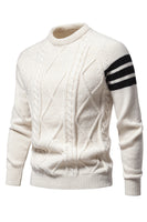 Load image into Gallery viewer, Grey Men's Round Neck Slim Fit Pullover Sweater