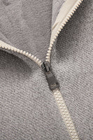 Load image into Gallery viewer, Grey Men's Hooded Cardigan Jacket
