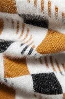 Load image into Gallery viewer, Round Neck Men's White Printed Knit Sweater