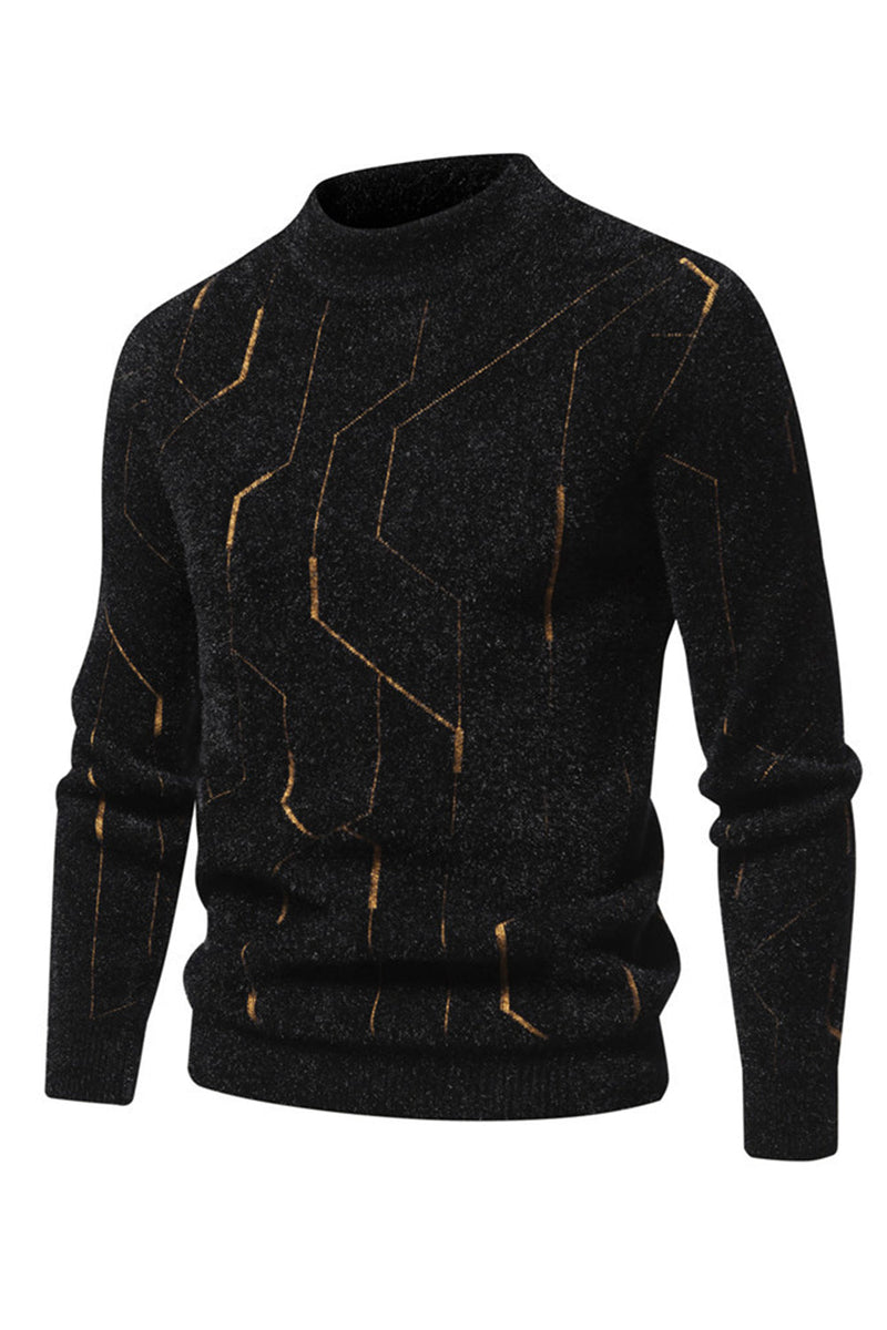 Load image into Gallery viewer, Khaki Men's Slim Fit Pullover Knitted Sweater