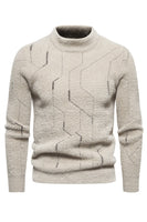Load image into Gallery viewer, Khaki Men's Slim Fit Pullover Knitted Sweater