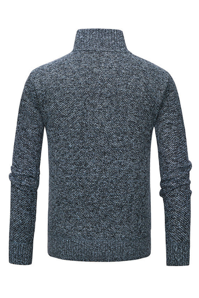 Load image into Gallery viewer, Men's Grey Stand Collar Zipper Loose Coat Top