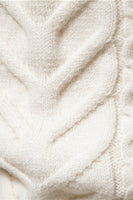 Load image into Gallery viewer, White Jacquard Round Neck Men's Knit Sweater