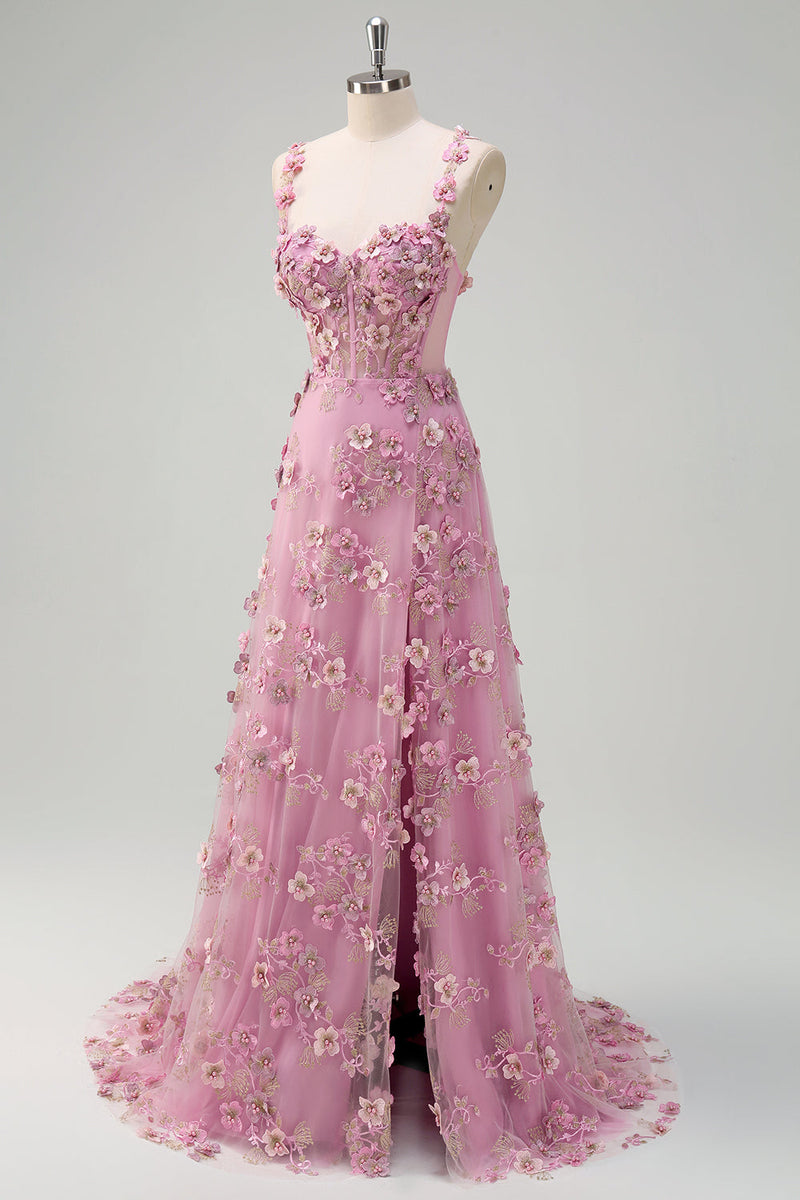 Load image into Gallery viewer, Off The Shoulder Taro Purple A Line Applique Long Prom Dress