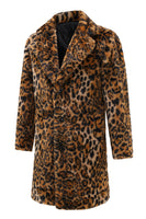 Load image into Gallery viewer, Fuzzy Long Sleeve Coat Medium Long Suit Collar Coat