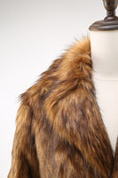 Load image into Gallery viewer, Brown Faux Fur Turndown Collar Fashion Overcoats for Winter