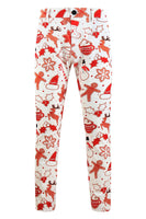 Load image into Gallery viewer, White Snowflake Snowman Printed 3 Pieces Men's Christmas Party Suits