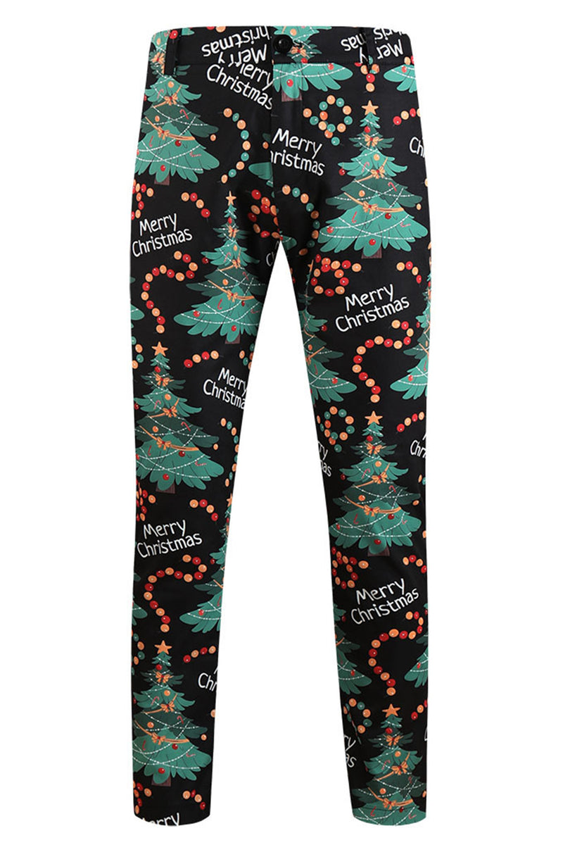 Load image into Gallery viewer, Merry Christmas Dark Green 3 Pieces Shawl Lapel Men's Christmas Party Suits