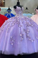 Load image into Gallery viewer, Sparkly Purple Sequined Appliques Long Quinceanera Dress with Beaded